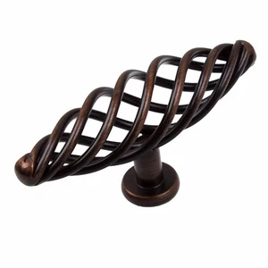 GlideRite 4" Oversized Birdcage Cabinet T-Knob Rustic Bronze 3045-100-1 - Picture 1 of 6