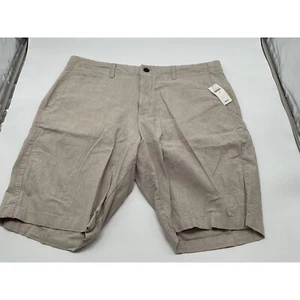 Gap 10" Inseam Shorts Khaki Beige Chino Casual Men's Size 36 - Picture 1 of 8