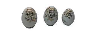VTG HAVILAND EGG SHAPED SALT & PEPPER SHAKER & LIMOGES MATCH screw on bottoms - Picture 1 of 3