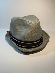 Peter Grimm Depp Hat 100% Toyo Straw Premium Satin Lined Fedora Grey XXL - Picture 1 of 12
