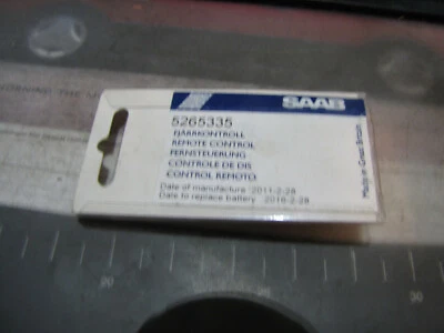 NEW OE SAAB 9-3 9-5 Alarm / Keyless Entry Remote Transmitter  5265335 2001-2009  - Image 1 of 2