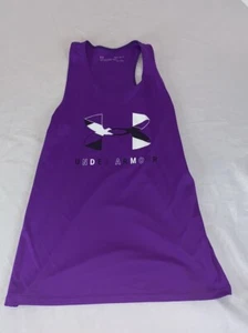 Under Armour Tee Girl Tech Big Logo Graphic Tank Top Size Youth Large Purple YLG - Picture 1 of 4