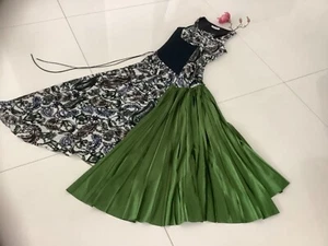 2000€ einzigartiges WUNDERKIND Kleid DIRNDL grün SEIDE Schnürung XS/S 34/36 NEU - Picture 1 of 12
