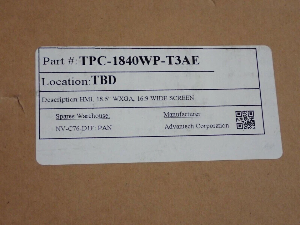 MINT CONDITION ADVANTECH TPC-1840WP-T3AE PANEL PC 18.5INCH **SAMEDAY SHIP AVAILA - Image 1 of 1