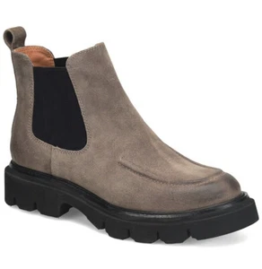 NUEVA Bota Chelsea Sofft Mujer Samira Impermeable Gamuza/Plataforma Elástica EE. UU. 8 Taupe - Imagen 1 de 15