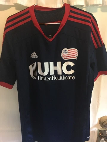 ADIDAS MLS UHC NEW ENGLAND REVOLUTION Youth Xl CLIMACOOL BLUE JERSEY Cover
