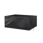 Waterproof Black Woven Table Cover Extra Large Garden Furniture Protector