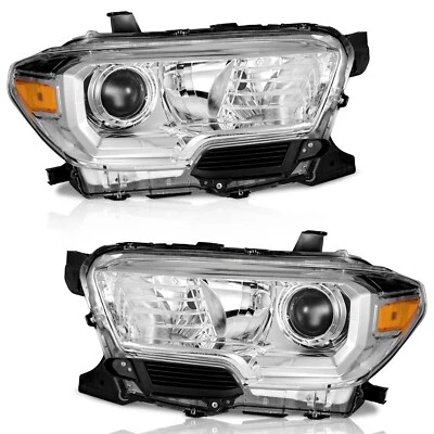 WEELMOTO For 2016-2022 Toyota Tacoma Headlights w/o LED DRL Left+Right Headlamps Foto 1 de 4