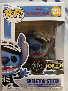Funko Pop Skeleton Stitch 1234 Chase Entertainment Earth Disney - Imagen 1 de 6