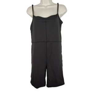 Automet Romper Shorts Black Women Size XL Sleeveless Stretch Vacay Summer Casual - Picture 1 of 6