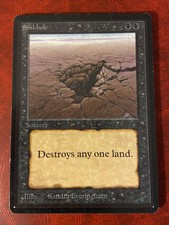 MTG Magic The Gathering SINKHOLE BETA VHTF INVEST VINTAGE! NICE SHAPE!