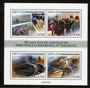 LIBERIA 2023 105th ANNIVERSARY OF THE PARIS PEACE CONFERENCE SHEET MINT NH - Picture 1 of 1
