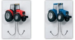 Country Artists Tractor Wall Hook - Red or Blue - Picture 1 of 3