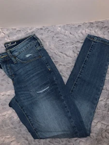 Women's High-rise Distressed Skinny Jeans - Universal Thread - 0/25R - Blue - Picture 1 of 4