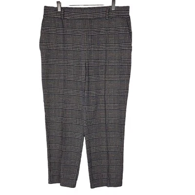 Pantalones Lands' End para mujer grandes deportivos tejidos pierna cónica a cuadros informales salón tirar Foto 1 de 4