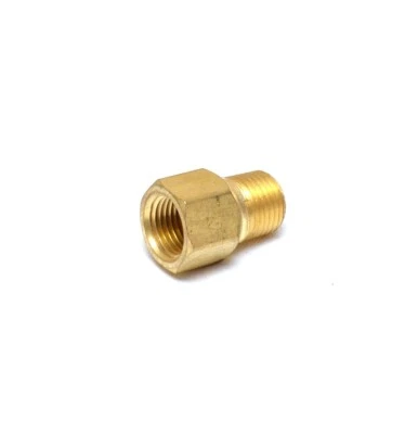 1/8" NPT Female American to 1/8" BSPT (R) Male British 8036-02-02 Pipe Adapter - Image 1 of 4