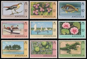 Anguila 1978 - Mi-N.o 300-308 ** - Estampillada sin montar o nunca montada - Fauna y flora - Imagen 1 de 1