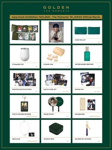 BTS JUNGKOOK Exhibition GOLDEN : The Moments IN JAPAN Official Merch - Picture 1 of 44