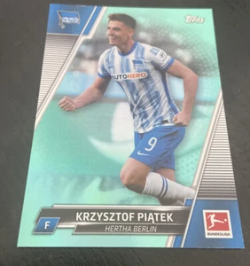 2021-22 Topps Bundesliga Aqua Foil #19 Krzysztof Piatek /199 Hertha Berlin - Bild 1 von 2