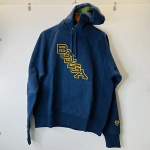 Bodega 15 Year Anniversary GOTS Organic Hooded Sweatshirt Navy Medium - Picture 1 of 8