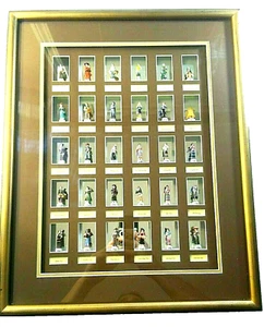 Tribus del sudeste asiático - Mini estatuillas de porcelana de 30 quilates (enmarcadas) caja de sombra  - Imagen 1 de 6