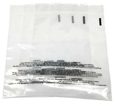 Choose! 100-24000 - 5x7" Self Sealing Clear Poly Mailers Suffocation Warning Bag - Image 1 of 4