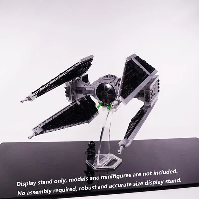 Soporte de exhibición para LEGO 75348 TIE Interceptor, un solo soporte acrílico 3D. Foto 1 de 4