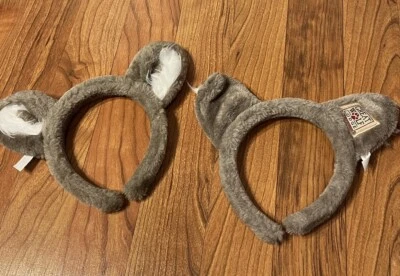 Lote de 2 diademas de recuerdo Great Wolf Lodge GWL gris felpa unisex niño adulto Foto 1 de 4