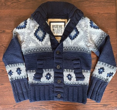 RUEHL No.925 Hand Knit Wool Blend Cardigan - Image 1 of 4