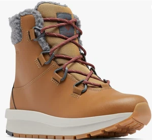 Columbia Women's Moritza Boot Leather Waterproof Snow Elk/Crabtree Brown 11 - Picture 1 of 6