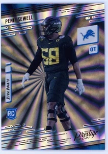 2021 Panini Prestige Xtra Points Sunburst #243 RC Penei Sewell Detroit Lions - Picture 1 of 2