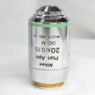 Nikon Microscope Objective Plan Apo 20x/0.75 DIC M ∞/0.17 WD 1.0 - Image 1 of 4