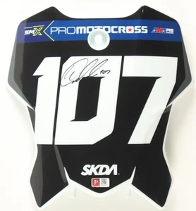 Mikkel Haarup Signed Race Issued Motocross Bike Plate (Pristine Certification) - Picture 1 of 2