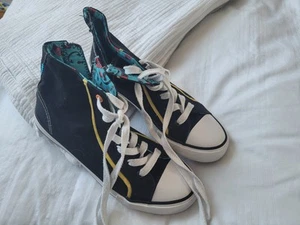 Chucks Sneakers Stoffturnschuhe Canvas Stoffsneakers 35 Schwarz Bunt  - Bild 1 von 6