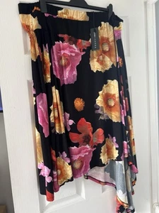 Next X Preen Assymetrical Ruched MIDI Skirt Size 26 BNWT RRP £62 - Picture 1 of 19