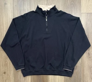 Bobby Jones Players Golf Sweatshirt Pullover Schwarz Peruanische Baumwolle Herren XXL - Bild 1 von 8