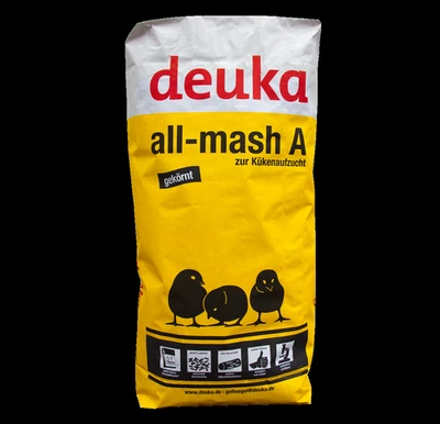deuka all-mash A GEKÖRNT 25 kg Pellets Kükenaufzuchtfutter Hühnerküken - Bild 1 von 3