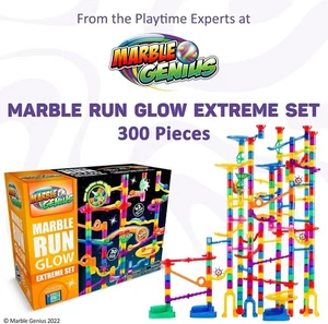 Marble Genius Marble Glow Run Race Track Set Glow in The Dark (300 pcs) - Picture 1 of 9