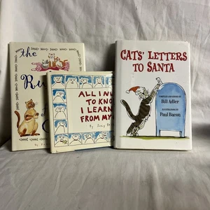 3 Hard Cover Books Cat Theme - Bild 1 von 4