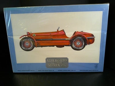 Pocher 1931 阿尔法·罗密欧 8C 2300 蒙扎 1: 8 比例模型套件 意大利 - 原装密封 — 第 1/3 张图片