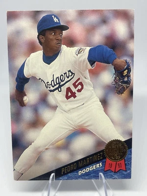 Leaf Pedro Martinez #163 1993 Los Angeles Dodgers envío gratuito Foto 1 de 2