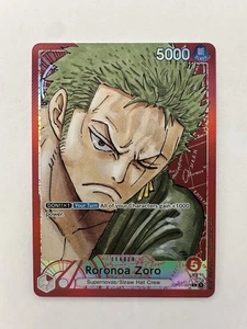 One Piece Card Game CCG TCG Roronoa Zoro OP01-001 Leader Alternate Art English - Bild 1 von 2