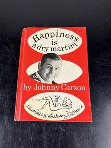 Happiness is a Dry Martini by Johnny Carson - Vintage Humor Book 1965 - Picture 1 of 9