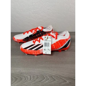 Botines de fútbol Adidas X Speedlirtal Messi blancos naranjas laterales para hombre 6,5 W 7,5 - Nuevos con etiquetas - Imagen 1 de 8