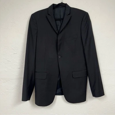 Chaqueta Blazer J. Lindeberg Negra Clásica Para Hombres 52 Traje de Cierre de Botón Único Foto 1 de 4