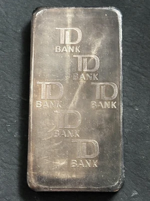 JM Johnson Matthey TD bank 10 oz bar .999 SILVER bullion BAR - Image 1 of 2