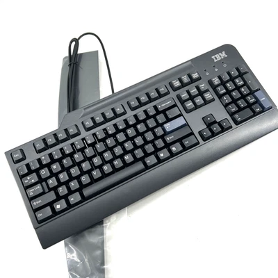 IBM Wired PS/2 Keyboard KB-0225 Win 95 98 Vintage 89P9200 - Image 1 of 4