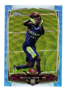 Topps Chrome Bruce Ellington 2014 refractor de onda azul RC #116 SP Parallel 49ers - Imagen 1 de 3