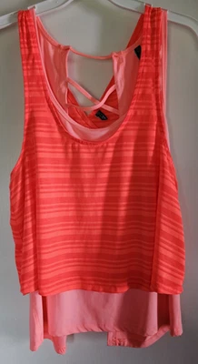 Top Onzie Naranja En Capas 2 Piezas - Talla M/L - Correr, Yoga, Gimnasio, Ropa Activa Foto 1 de 4