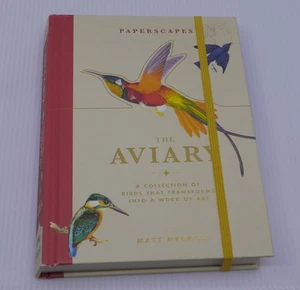 PAPERSCAPES: THE AVIARY 2018 BOOK, BIRDS THAT TRANSFORM INTO ART, MATT MERRIT - Picture 1 of 6